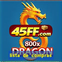 lista de compras para 2 pessoas com quantidade